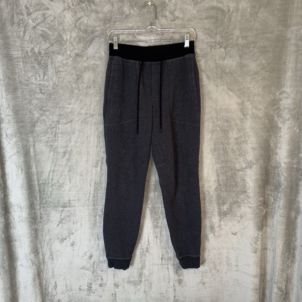 Lululemon At Ease Joggers Mens Small Gray Stretch Double Knit Comfort Sweatpants